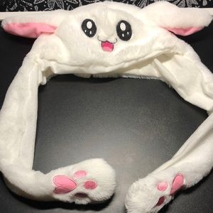 Cute bunny hat with moving ears! Kids hat funny cute at kawaii rabbit silly gift